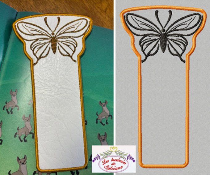 Marque page papillon