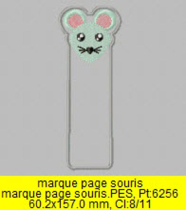 Marque page souris