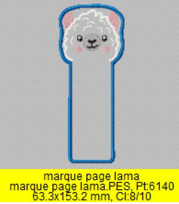 Marque page Lama