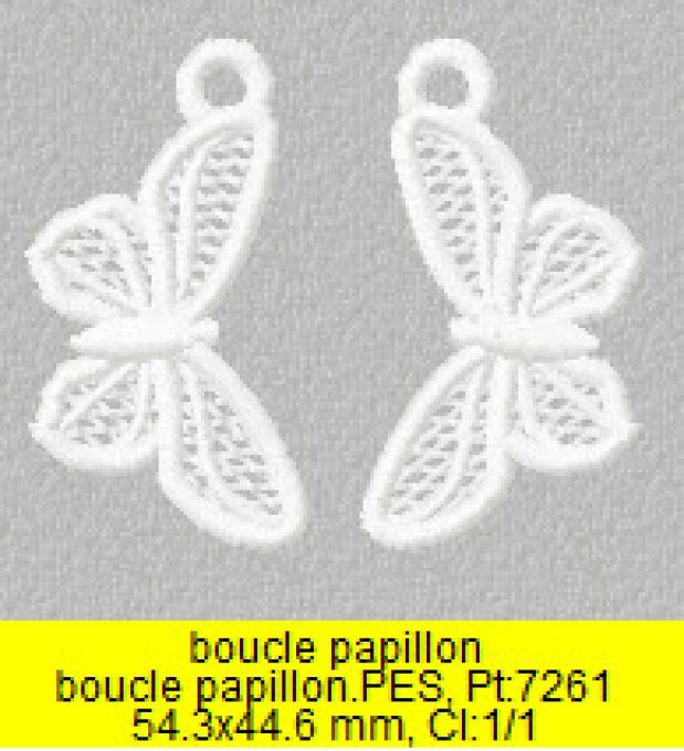 Boucles d'oreille papillon