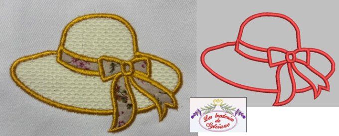 Le chapeau en appliqué