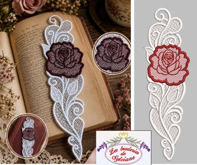 Marque page FSL et rose en mylar