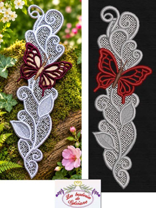 Marque page FSL papillon