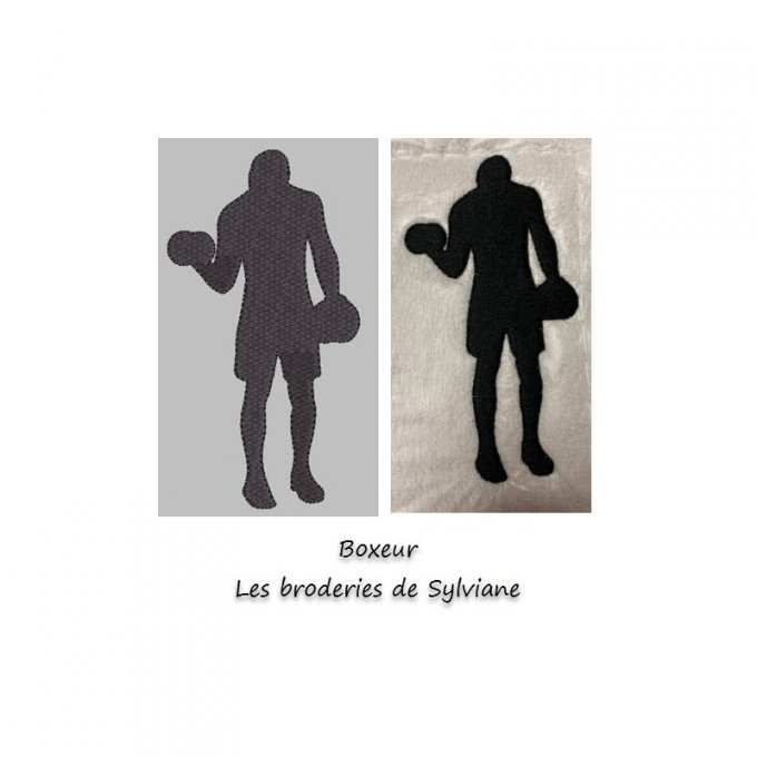 Sports en silhouette - le boxeur